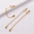 Catena di estensione in oro 24k con chiusura a moschettone e pendente a cuore - Pendente a Cuore (2#)