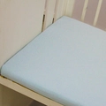 Lenzuolo con angoli azzurro per lettino in cotone morbido e traspirante per neonati - Azzurro / 120*60cm