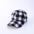 One Size Full White Black Buffalo Plaid