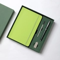 A5 Notebook + Pen + Refill + USB Gift Set Green