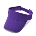 Détail d'une visière pare-soleil violette avec tissage diagonal et coutures renforcées - Violet Foncé