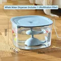 Blue whale pet fountain for cats with 10L transparent tank and 30x30x17.5cm dimensions - 10L/Whale Style / Blue