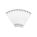 Pack de 10 bridas de velcro blancas con diseño de panda para organizar cables de mesa - Panda / 10 Piezas / Blanco