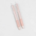 Penna gel a scatto stile Morandi in rosa opaco minimalista con impugnatura in gomma - 1 Pezzo / Rosa Chiaro