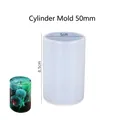 Stampo in silicone da 5x8,5cm per candele cilindriche fai-da-te e sapone in resina - Cilindrico 50mm