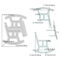 Macro detail of silicone mold for rocking chair armrests with precise dimensions - Splicing Rocking Chair Armrest Mold