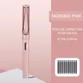 Stylo plume rose Morandi avec plume EF 0,38 mm et dix cartouches d'encre de recharge - Rose Morandi (Comprend 10 Cartouches)