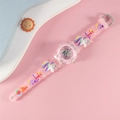 Pink unicorn kids watch with 3D cartoon silicone strap and analog dial for girls - Unicorn 7 / Pink