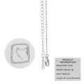 Adjustable 45cm platinum finish O-link chain necklace with 5cm extension and lobster clasp - Platinum O-link + Sheet Extension (50CM)