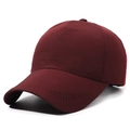 Lightweight breathable burgundy baseball cap with side perforations and quick-dry fabric - Adjustable / Burgundy