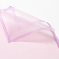 Translucent light pink floral wrapping paper with elegant purple-pink frosted edges - Light Purple