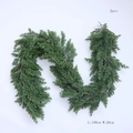 Set of 2 Norfolk pine artificial garlands 180cm length for holiday fireplace decor - TT180-03 2PCS Set