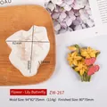 Silicone mold for butterfly and lily flower DIY aromatherapy plaster or candles - Lily Butterfly
