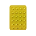 Bright yellow silicone phone suction mount with 24 cups and dual hanging holes - Thickened Style (24-Suction Cup) / Yellow