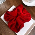 Retro deep red velvet scrunchie with silver sequins for women in autumn and winter styles - Wine Red (29# Scrunchie-Red)
