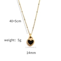 Detail eines 18K vergoldeten Herzanhängers mit 40+5cm Kettenlänge und 14mm Breite - Gold