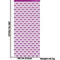 Violetter Fransenvorhang mit Schleifen und Sternen für Partys, Größe 1x2m Dekor - 1*2M / Rosarot