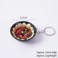 Miniature stewed chicken food keychain with 5.2cm diameter and realistic textures - Earth Pot Chicken - With Keychain
