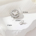 Silver round butterfly jewelry clasp with diamonds for DIY necklaces and bracelets - Silver Butterfly Round Clasp 18.8mm