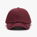 Quick-dry baseball cap for women in wine red featuring a decorative front bow design - Burgundy / Adjustable