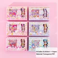 Sanrio character PET sticker and tape set with My Melody and Kuromi designs - SZ-136 Cute Character Tape Set