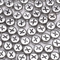 Silver round acrylic beads with black X pattern for DIY jewelry making accessories - Letter X