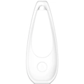Sleek white teardrop-shaped smart aroma diffuser with flame icon functional button - White Fragrance Machine Only