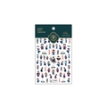 5D embossed nail stickers featuring cute cartoon zombie characters and lotus art - Cartoon Zombie New Embossed (TS-1751)