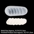Stampo in silicone per motivi a onda di rotoli svizzeri e progetti fai da te - B301/Onda Stretta / Trasparente