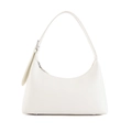 Sac sous le bras blanc style français en similicuir mat avec bandoulière réglable - 27*15*8cm / Blanc