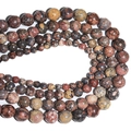 Natural leopard skin stone round beads in multiple sizes for DIY jewelry bracelets - Leopard Skin Jasper / 4mm Approx 93pcs