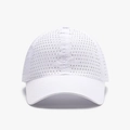 White breathable mesh baseball cap for summer outdoor cycling and sun protection - Adjustable / White