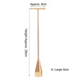 Macro view of a matte gold metal T-bar jewelry stand with dimensions 6cm by 28cm - Style A Large (Cone Base)