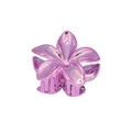 Elegant pink purple frangipani hair claw clip with metallic finish for women - 8cm Frangipani - Rose Red