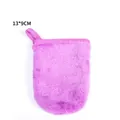 Lavendelfarbenes Mikrofaser-Reinigungshandschuh 13x9cm mit Aufhängeschlaufe für das Gesicht - Violett