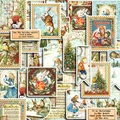 Vintage Alice in Wonderland Christmas stickers set for phone case and water bottle decor - Alice Christmas Type A (40 Sheets)