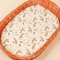 Detailed texture of cotton fitted sheet with vintage floral print for oval baby cradles - Retro Floral Print (18) / 81*41 cm