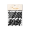 Adesivo per unghie giapponese con pizzo nero e trama sottile e flessibile - Pizzo Nero Floreale (to2741) / Nero