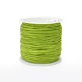 0.8mm light green braided cord roll for jewelry making on white plastic spool - Color 231 Light Green