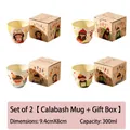 Lot de 2 tasses en céramique fille avec boîte cadeau, mugs en porcelaine 300ml - Couleurs Mélangées au Hasard - Coffret Cadeau de 2 Pièces