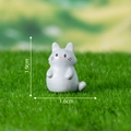 Miniature gray resin cat figurine 1.9cm tall for moss micro landscape decoration - No.7 Little Grey Creature