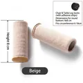 Beige knitted chair leg socks with anti-slip silicone and felt pad for 6-18cm perimeter - Fits Perimeter 6-17cm / Off-White (With Silicone Strips)
