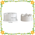 European house relief silicone mold for round candle and plaster craft making, 7.5cm size - Ring House Candlestick