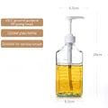 1100ml clear glass syrup bottle with a 10cc white precision pump for beverage shops - 10cc Pump + 1100ml Glass Bottle