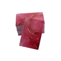 Macro view of dark red marble jewelry display cards with gold veins for earrings - 6x9cm / Gilded Clouds No.5