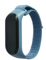 Μπλε νάιλον αθλητικό λουράκι για Xiaomi Mi Band με ασφαλές κλείσιμο τύπου βέλκρο - Μπλε του Ακρωτηρίου