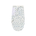 Newborn baby swaddle sleep sack with airplane and star patterns on white background - Blue Cartoon Airplane Swaddle