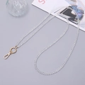 Vue détaillée des perles de cristal 8mm pour bandoulière de téléphone avec fermoir doré - Bandoulière / Blanc (Chaîne Crossbody en Cristal 8mm)