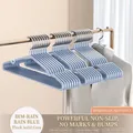 Verdickter nebelblauer rutschfester Kleiderbügel mit spurlosem Kern, Gewicht 80g - 45CM/Verlängert (80g) / Blau
