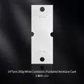 Foldable 350g white cardstock necklace display card with 1.2cm hanging hole - 14.5*5cm 350g